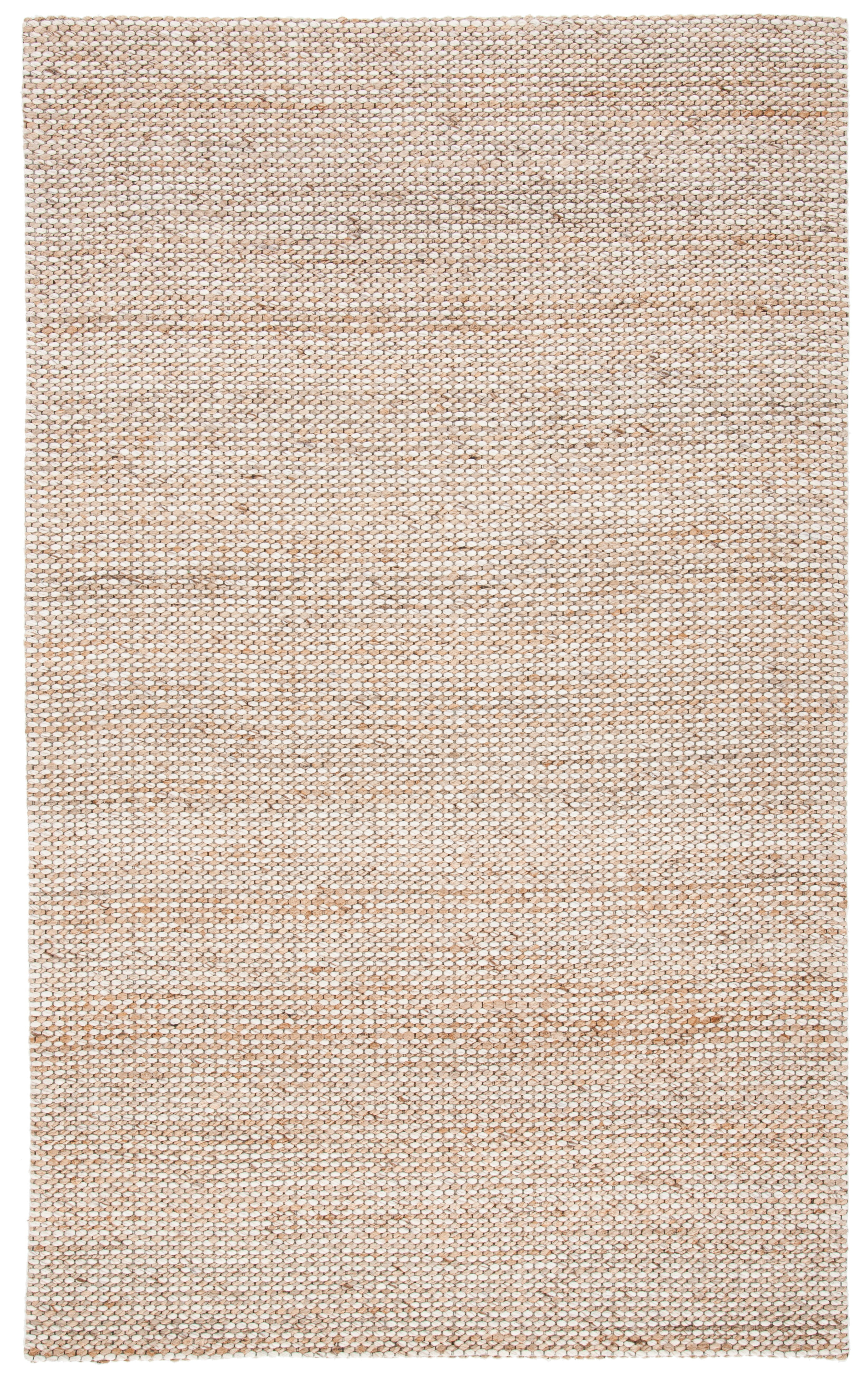 Natural Beige Hand-Tufted Wool and Synthetic Area Rug 2' x 3'
