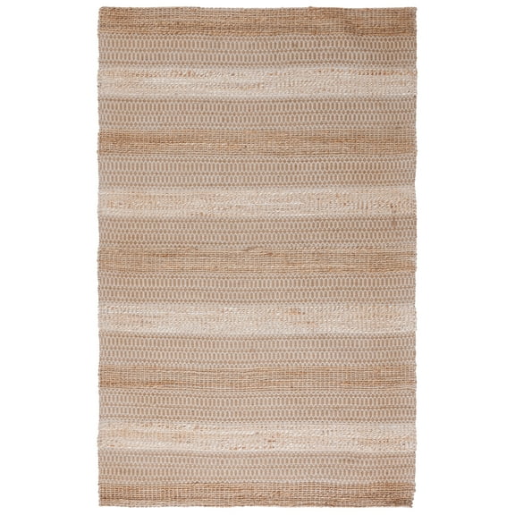 SAFAVIEH Natural Fiber Quincy Striped Area Rug, Ivory/Natural, 8' x 10'