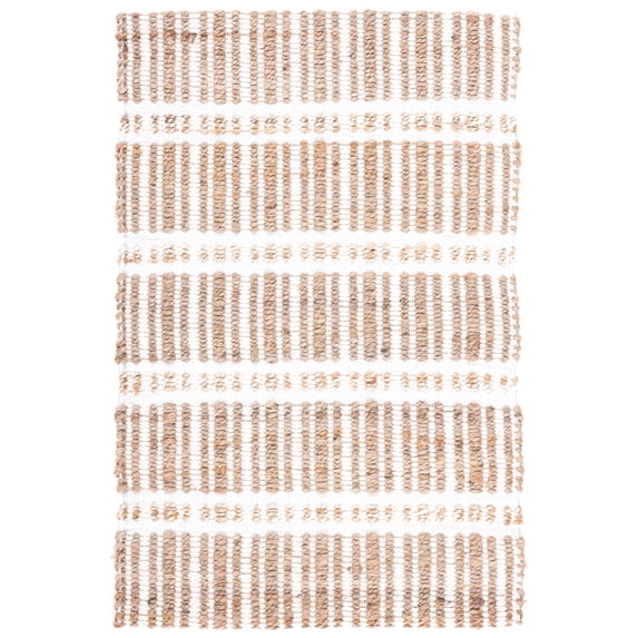 SAFAVIEH Natural Fiber Kostadin Striped Area Rug, Ivory/Natural, 3' x 5'