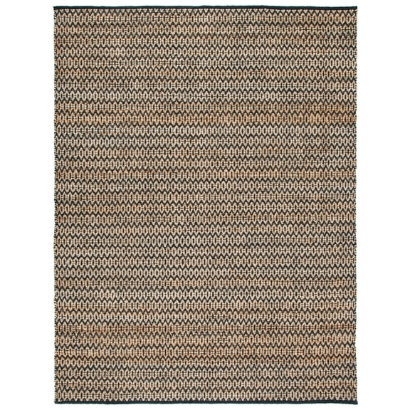 SAFAVIEH Natural Fiber Kalisha Geometric Area Rug, Natural/Black, 8' x 10'