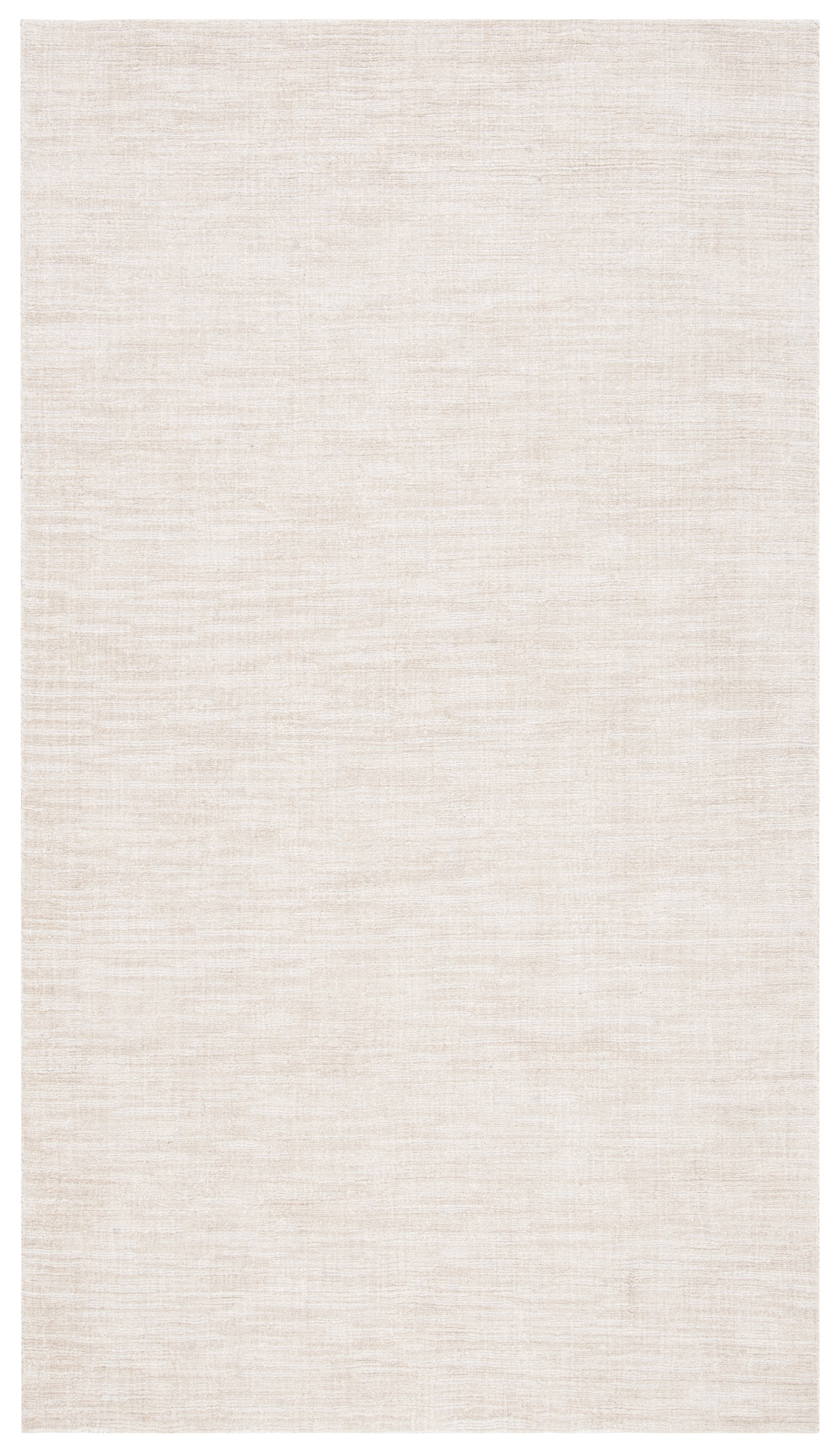 Hand-Knotted Beige Cotton Rectangular 6' x 9' Area Rug