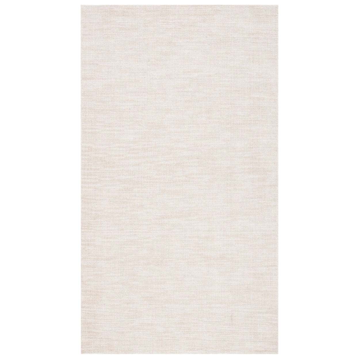 Hand-Knotted Beige Cotton Rectangular 6' x 9' Area Rug