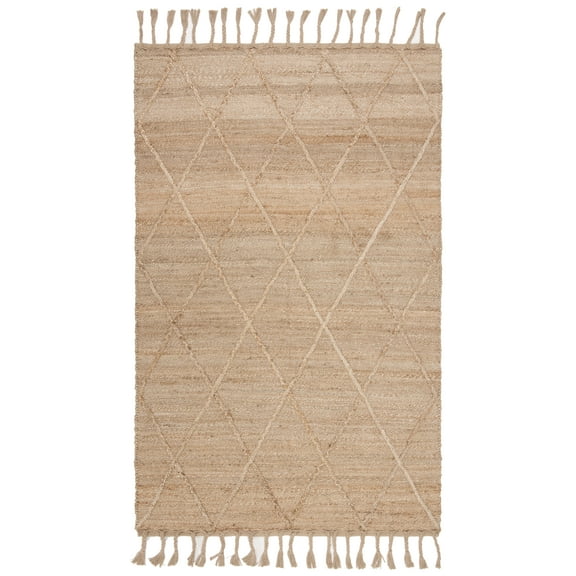 SAFAVIEH Natural Fiber Nancy Solid Area Rug, Natural, 6' x 9'