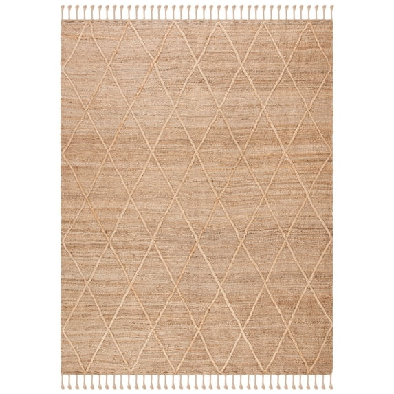 SAFAVIEH Natural Fiber Nancy Solid Area Rug, Natural, 9' x 12'