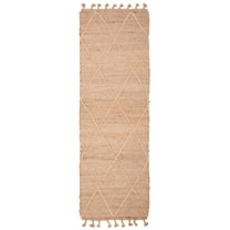 SAFAVIEH Natural Fiber Nancy Solid Runner Rug, Natural, 2'3" x 12'