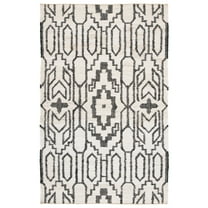 SAFAVIEH Natural Fiber Natalie Geometric Area Rug, Ivory/Black, 8' x 10'
