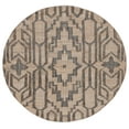 thumbnail image 1 of SAFAVIEH Natural Fiber Natalie Geometric Area Rug, Natural/Black, 6' x 6' Round, 1 of 8
