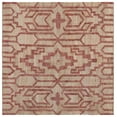thumbnail image 1 of SAFAVIEH Natural Fiber Natalie Geometric Area Rug, Natural/Red, 6' x 6' Square, 1 of 8