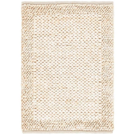 SAFAVIEH Natural Fiber Noweel Solid Area Rug, Beige, 3' x 5'