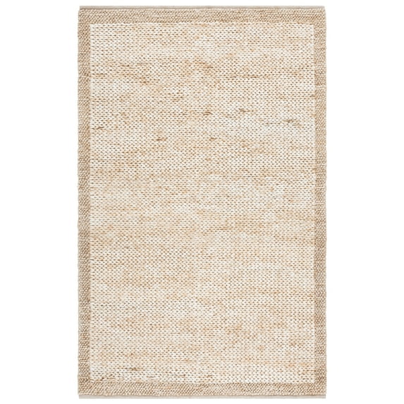 SAFAVIEH Natural Fiber Noweel Solid Area Rug, Beige, 6' x 9'