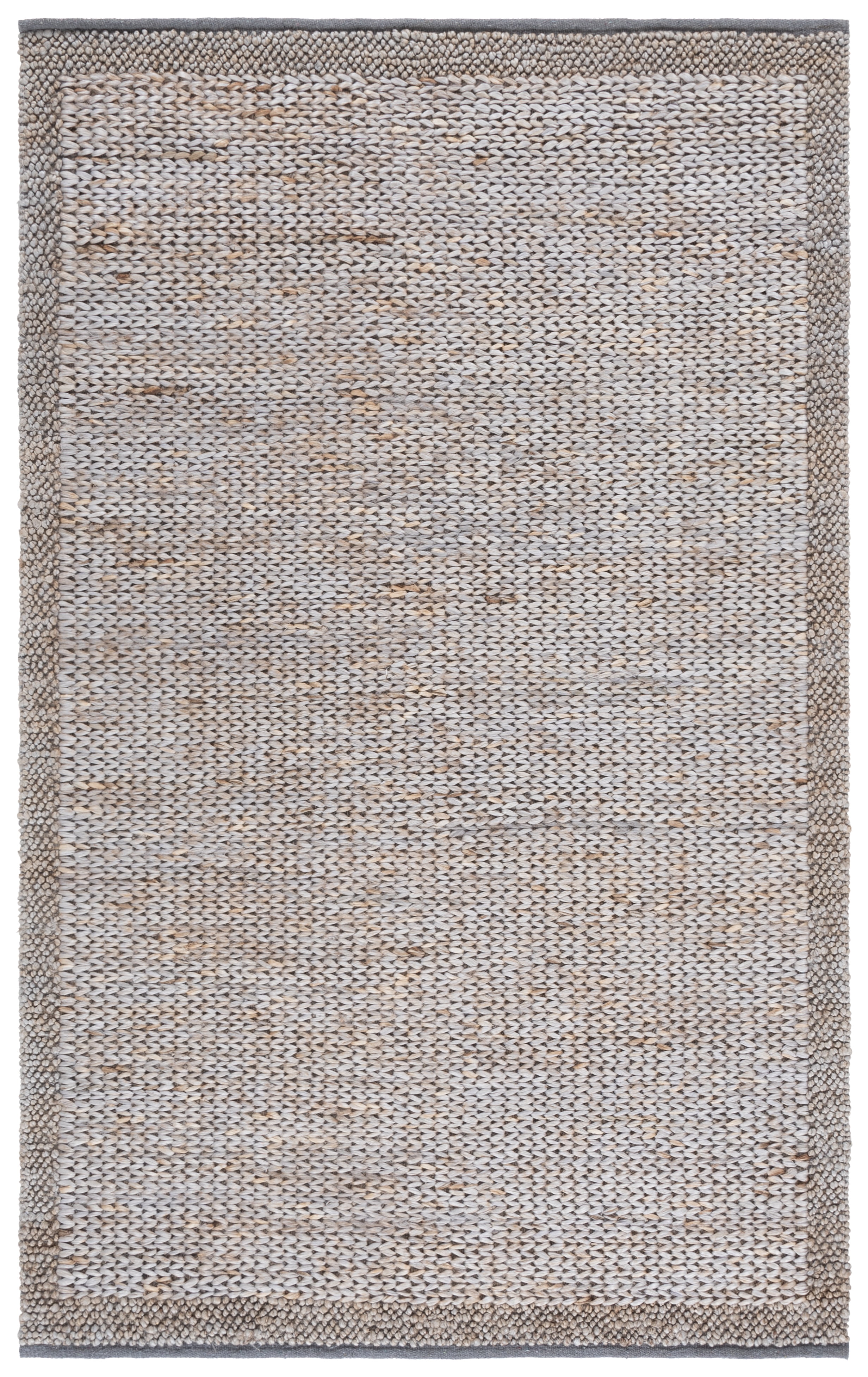 SAFAVIEH Natural Fiber Noweel Solid Area Rug, Gray, 5' x 8'