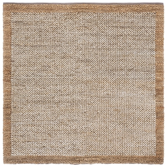 SAFAVIEH Natural Fiber Noweel Solid Area Rug, Natural, 6' x 6' Square