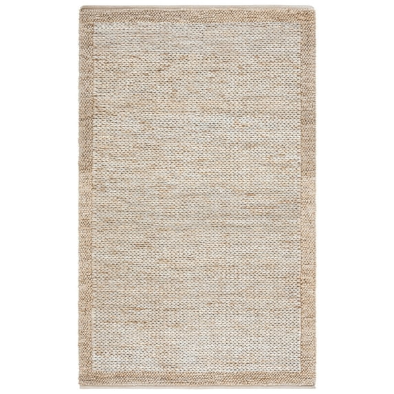SAFAVIEH Natural Fiber Noweel Solid Area Rug, Silver, 6' x 9'