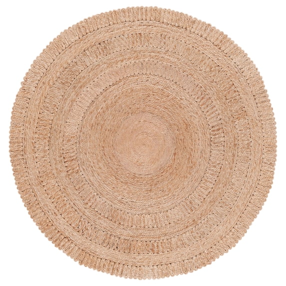 SAFAVIEH Natural Fiber Paolo Solid Area Rug, Natural, 3' x 3' Round