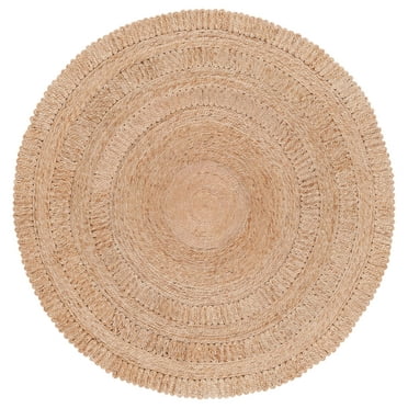 SAFAVIEH Natural Fiber Paolo Solid Area Rug, Natural, 5' x 5' Round