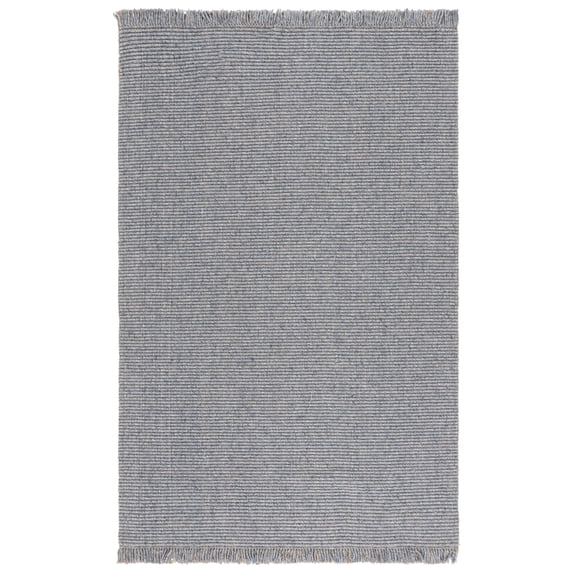SAFAVIEH Natural Fiber Paulino Solid Area Rug, Navy, 6' x 9'