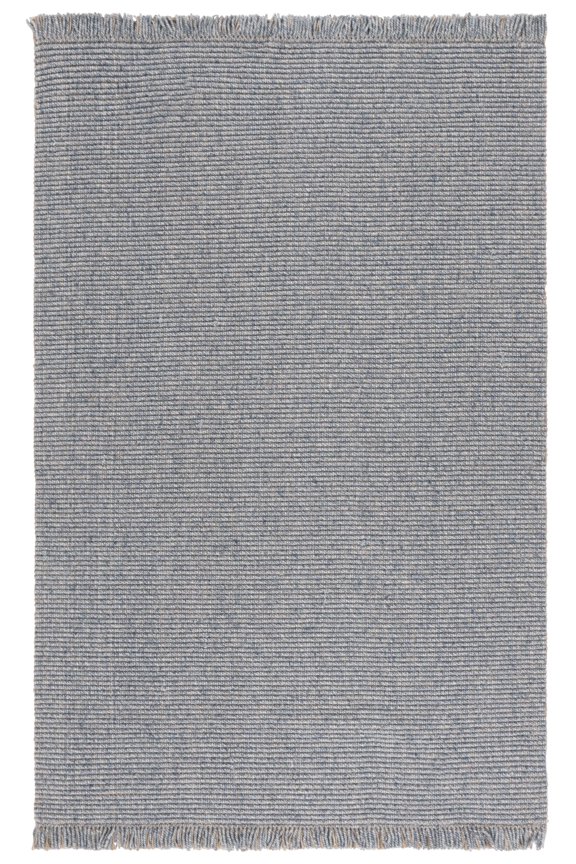 Natural Fiber Paulino Solid Area Rug, Navy, 6' x 9'