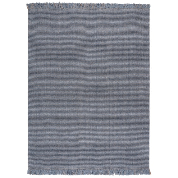 SAFAVIEH Natural Fiber Paulino Solid Area Rug, Navy, 9' x 12'