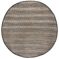 thumbnail image 1 of SAFAVIEH Natural Fiber Petra Striped Area Rug, Black/Natural, 7' x 7' Round, 1 of 11