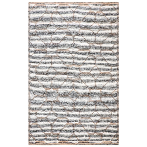 SAFAVIEH Natural Fiber Philander Geometric Area Rug, Beige/Ivory, 4' x 6'