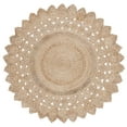 thumbnail image 1 of SAFAVIEH Natural Fiber Phyillis Geometric Area Rug, Natural, 3' x 3' Round, 1 of 7