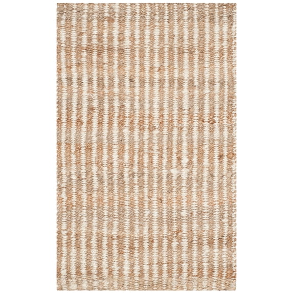 SAFAVIEH Natural Fiber Phyliss Braided Jute Area Rug, Natural/Ivory, 2' x 3'