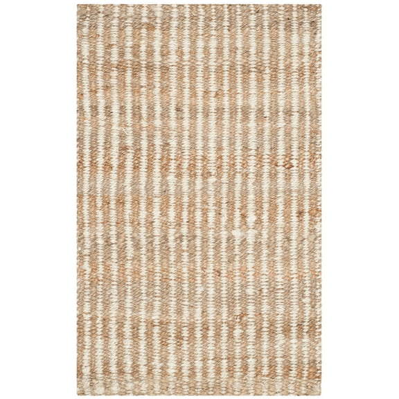 SAFAVIEH Natural Fiber Phyliss Braided Jute Area Rug, Natural/Ivory, 2' x 3'