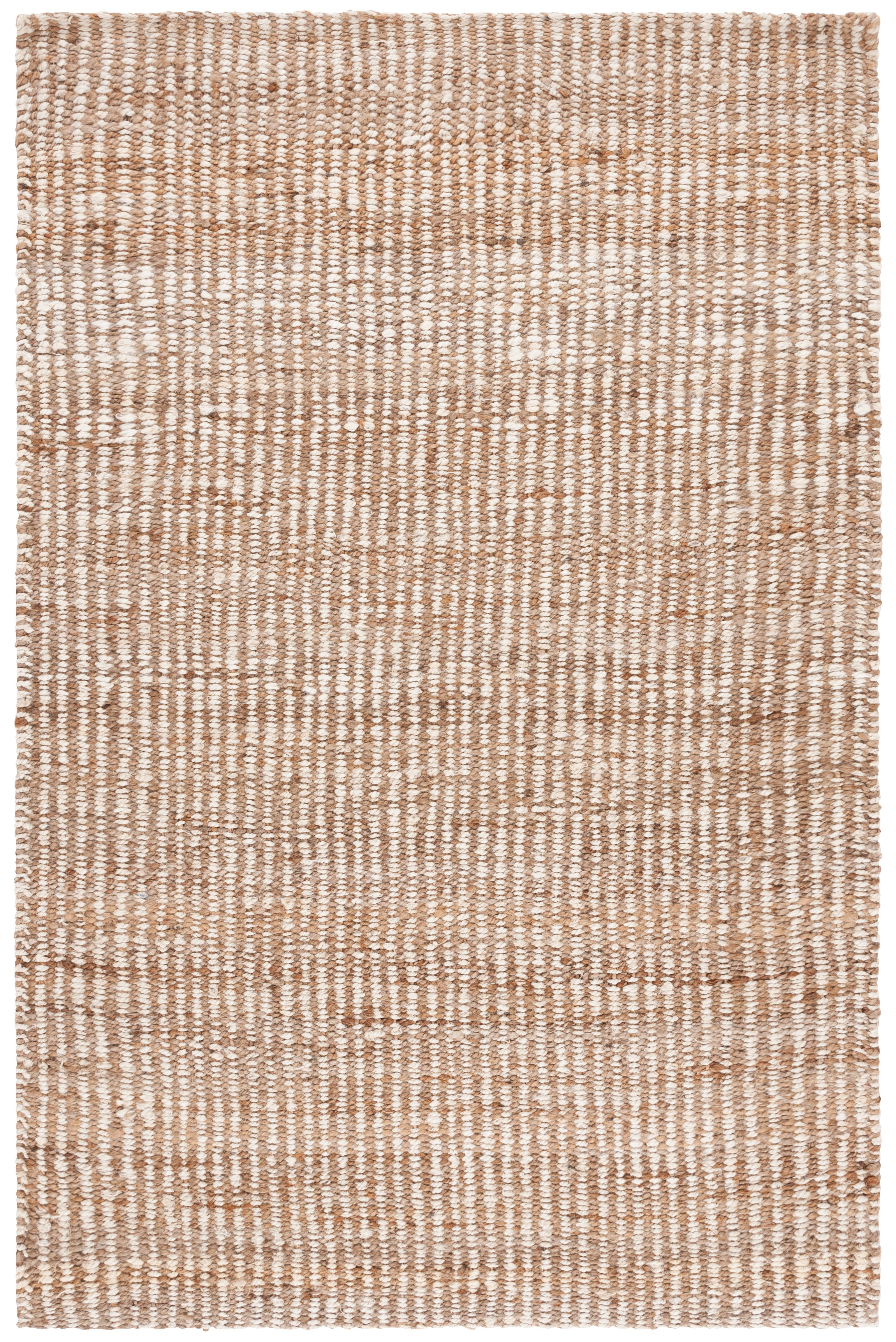 Natural Ivory Handwoven Jute Area Rug, 5' x 8'