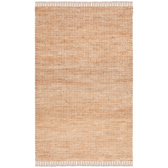 SAFAVIEH Natural Fiber Pierce Solid Area Rug, Natural/Ivory, 6' x 9'