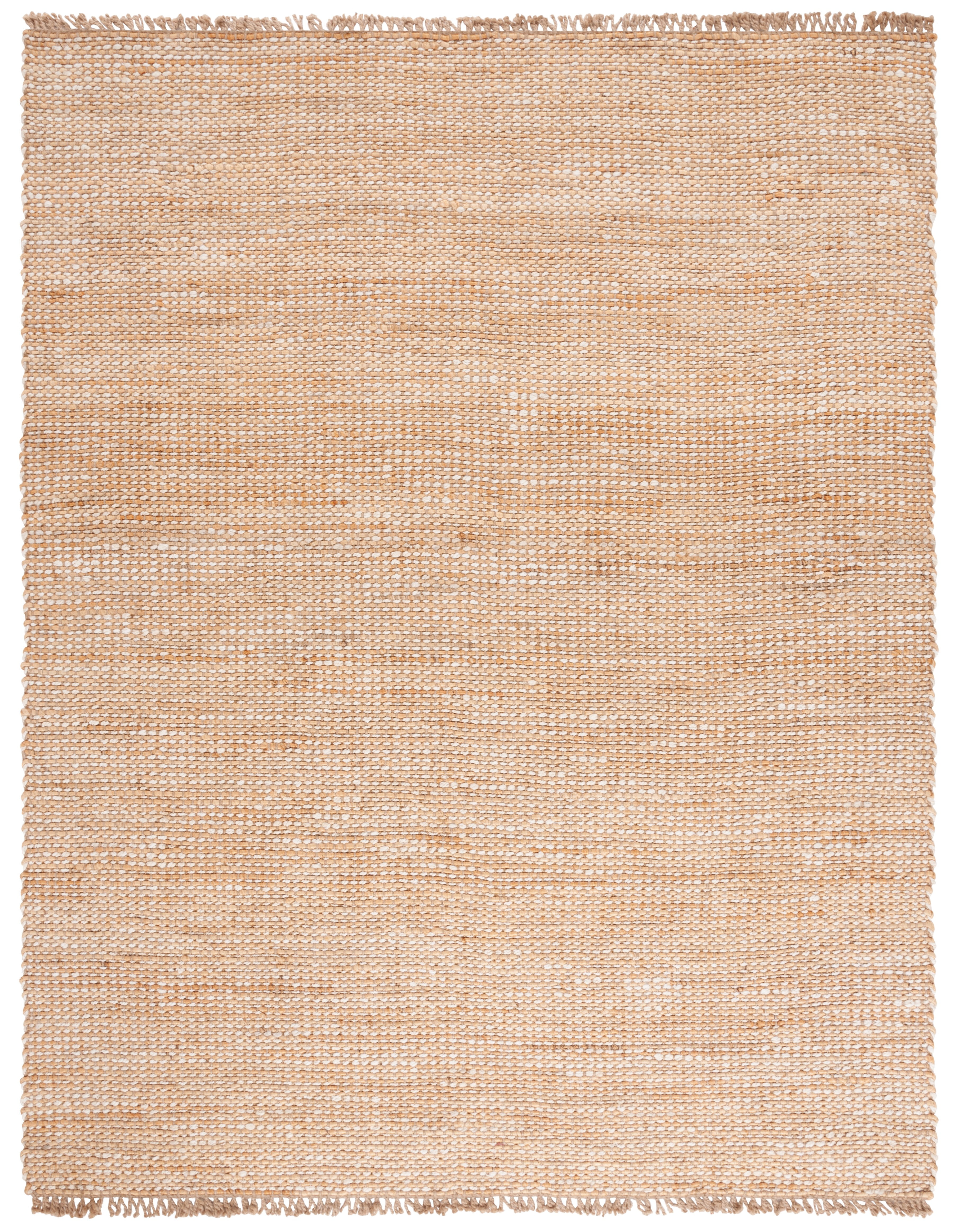 Handmade Tufted Jute Round Area Rug, Natural, 8' x 10'