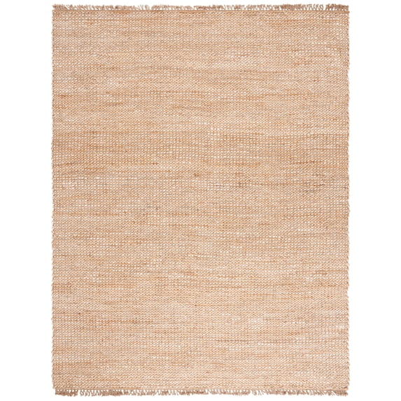 SAFAVIEH Natural Fiber Pierce Solid Area Rug, Natural/Ivory, 8' x 10'