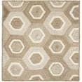 thumbnail image 1 of SAFAVIEH Natural Fiber Priscilla Geometric Braided Jute Area Rug, Grey/Ivory, 6' Square, 1 of 4