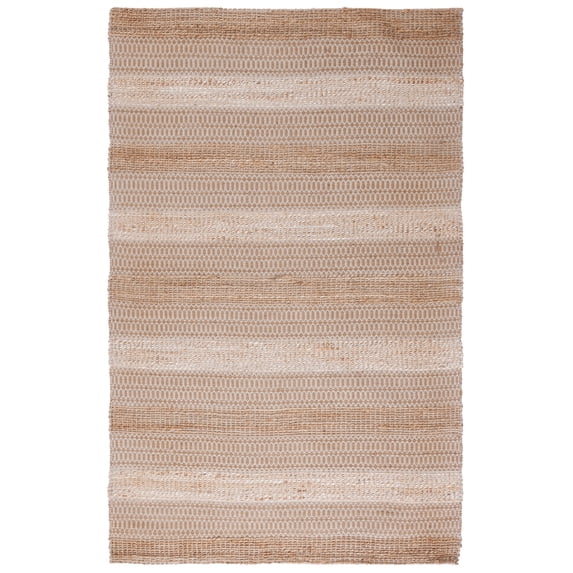 SAFAVIEH Natural Fiber Quincy Striped Area Rug, Ivory/Natural, 10' x 14'