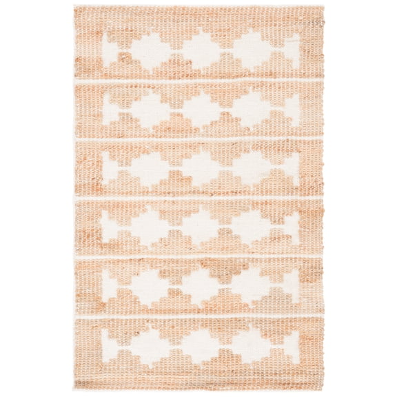 SAFAVIEH Natural Fiber Rada Solid Area Rug, Ivory/Natural, 3' x 5'
