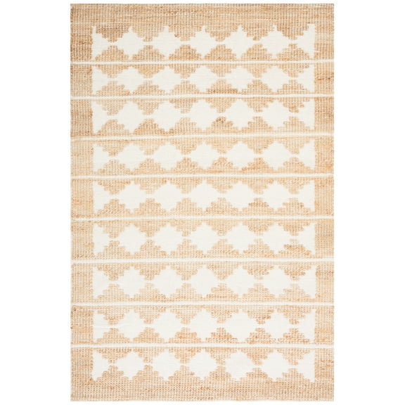 SAFAVIEH Natural Fiber Rada Solid Area Rug, Ivory/Natural, 8' x 10'