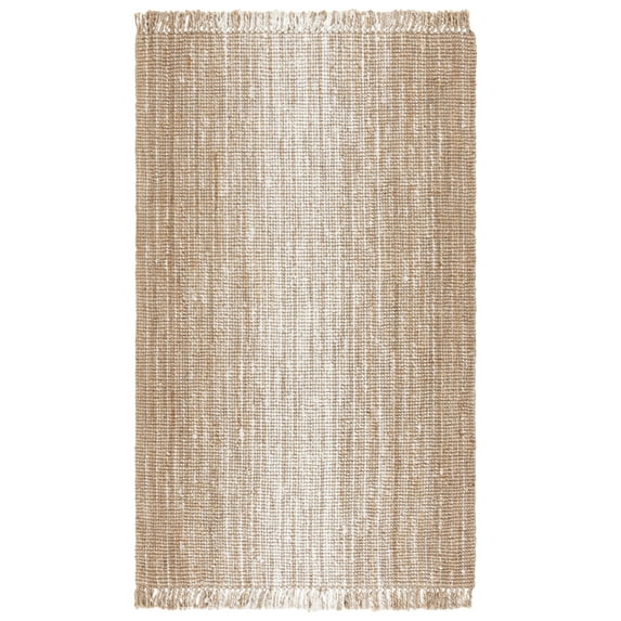 SAFAVIEH Natural Fiber Rodge Gradient Area Rug, Ivory/Natural, 6' x 9'