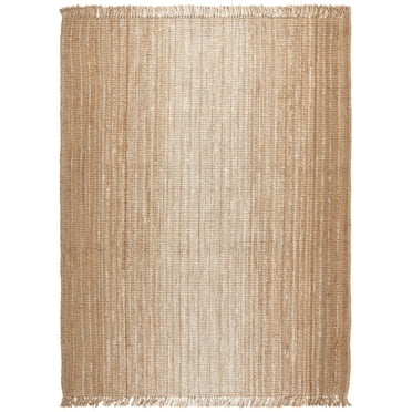 SAFAVIEH Natural Fiber Rodge Gradient Area Rug, Ivory/Natural, 8' x 10'