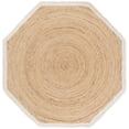 thumbnail image 1 of SAFAVIEH Natural Fiber Rosabel Solid Area Rug, Natural/Bleach, 4' x 4' Scalloped, 1 of 6