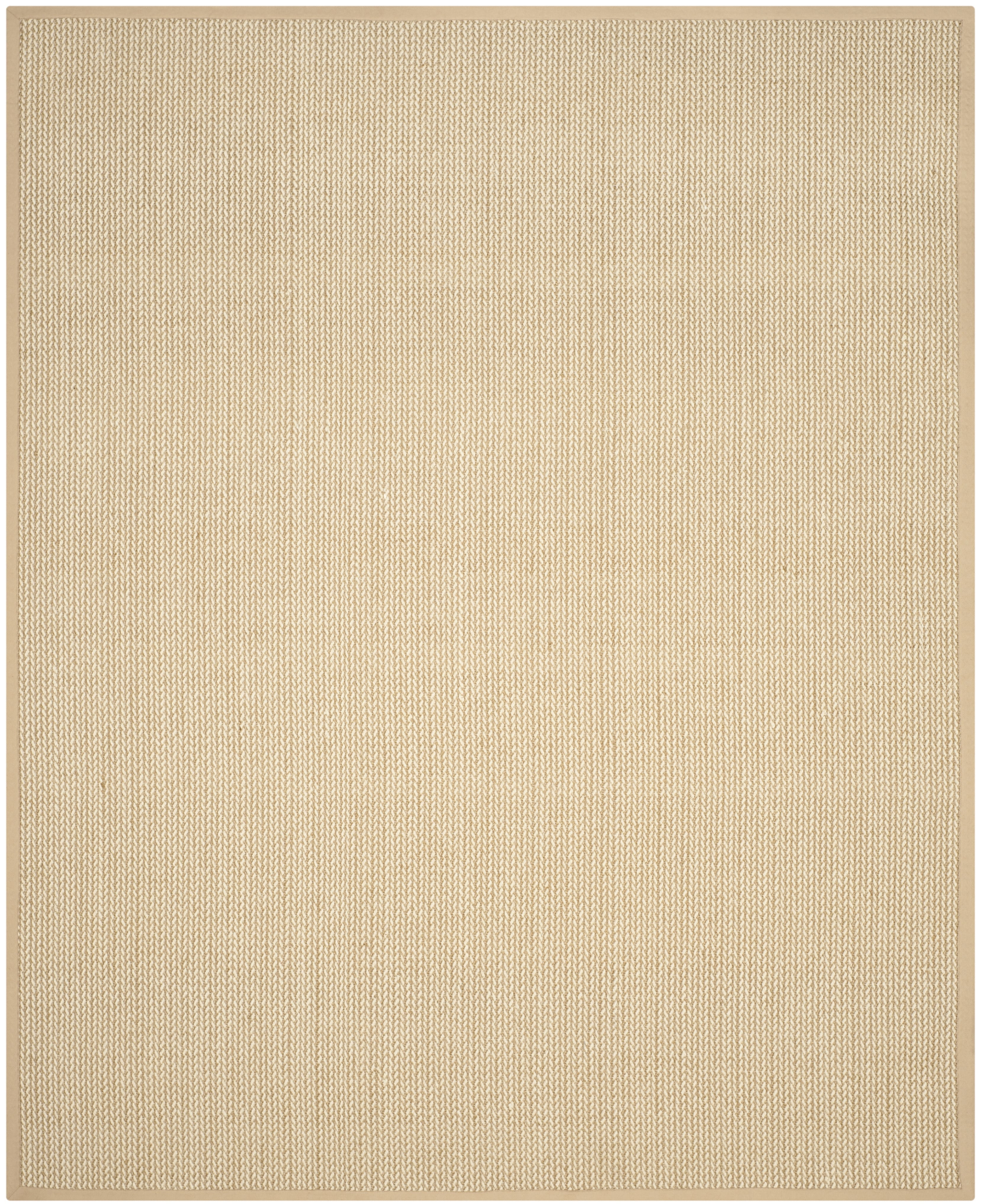 Beige Hand-Knotted Wool Area Rug, 8' x 10'
