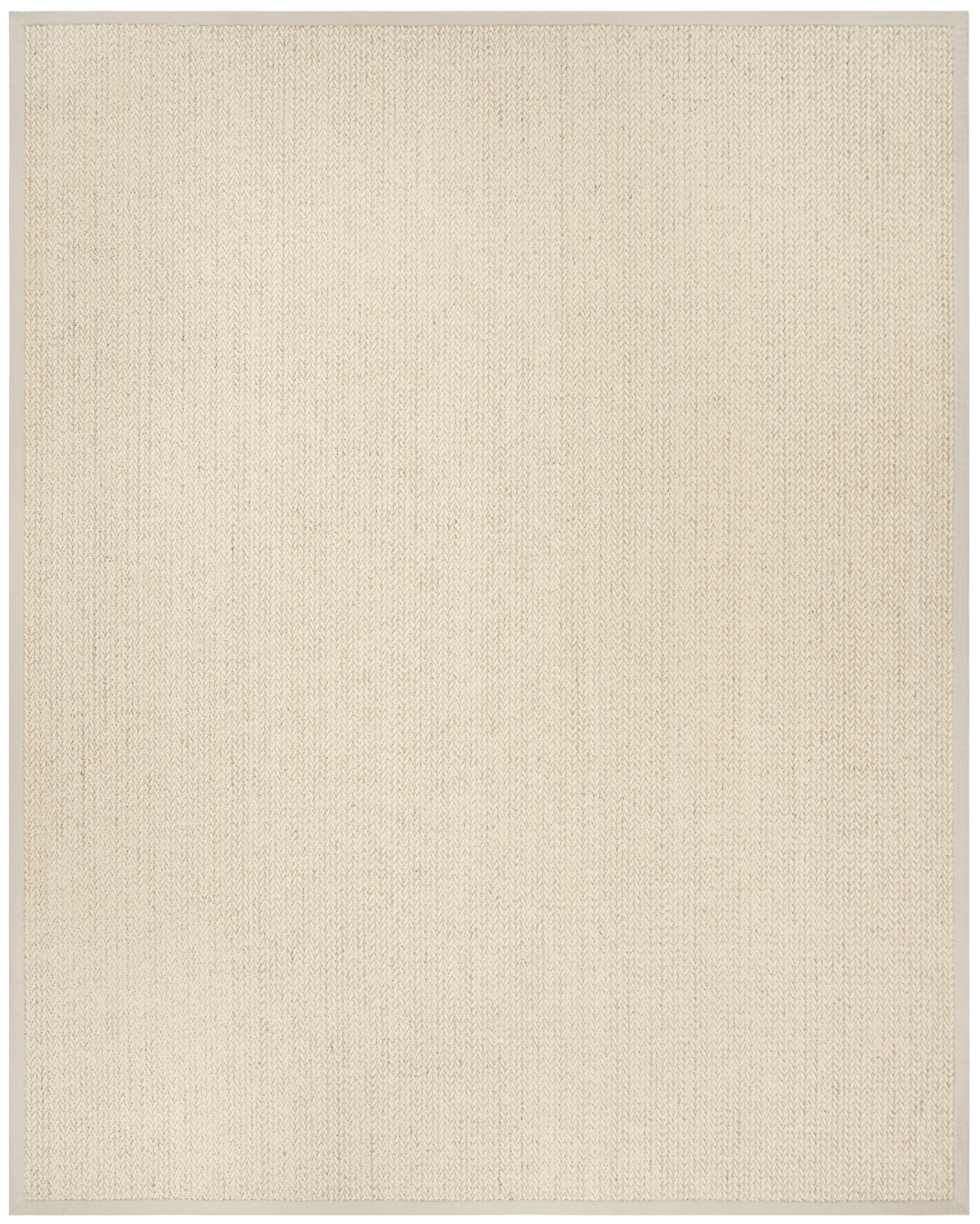 Eco-Friendly Hand-Knotted Wool Area Rug in Light Grey, 8' x 10'