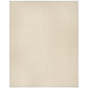 SAFAVIEH Natural Fiber Rosheen Bordered Runner Rug, Light Grey, 2' x 12'