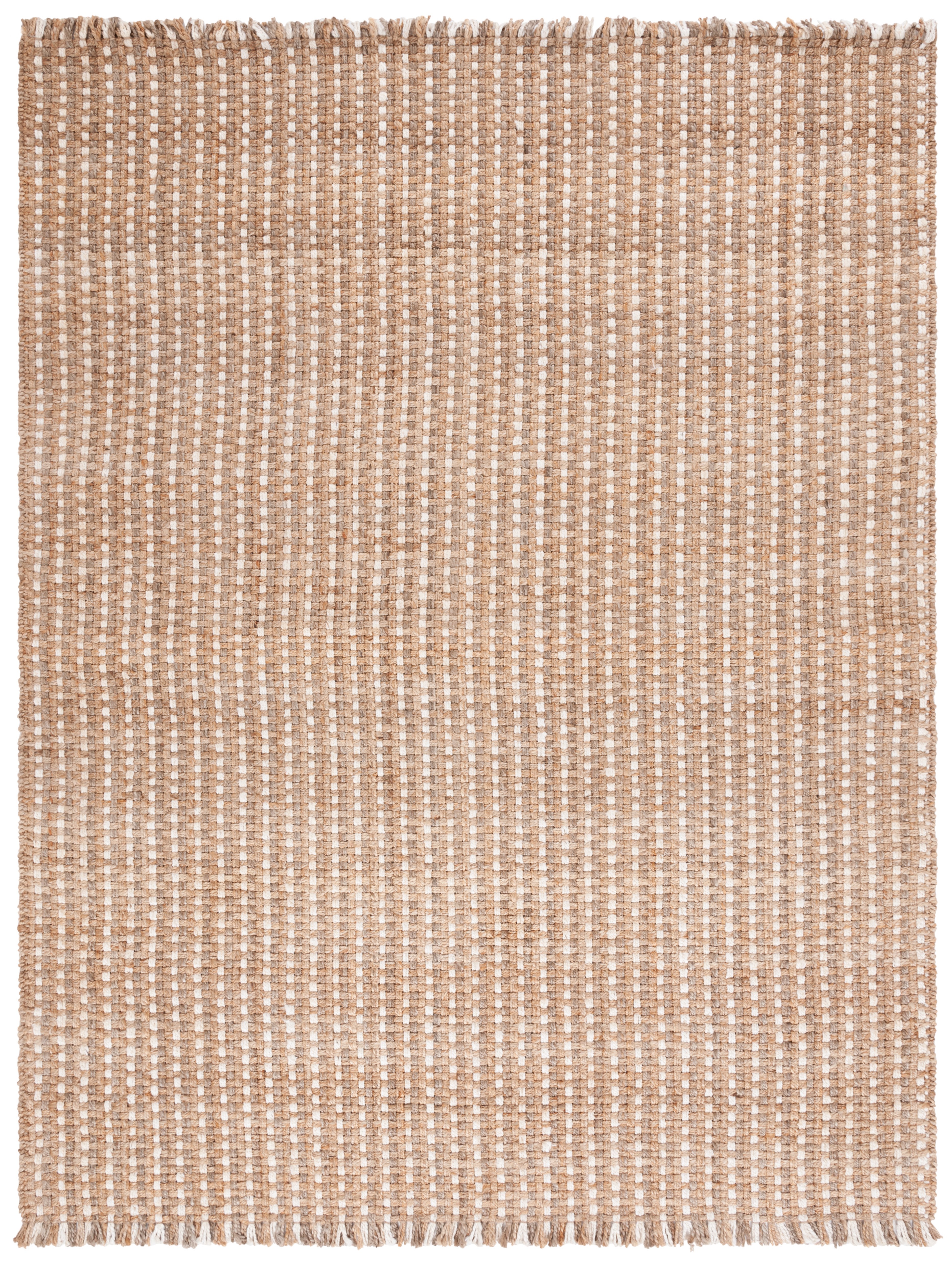 SAFAVIEH Natural Fiber Salome Striped Area Rug, Natural/Bleach, 8' x 10'
