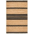 thumbnail image 1 of SAFAVIEH Natural Fiber Seanna Striped Area Rug, Natural/Black, 4' x 6', 1 of 8