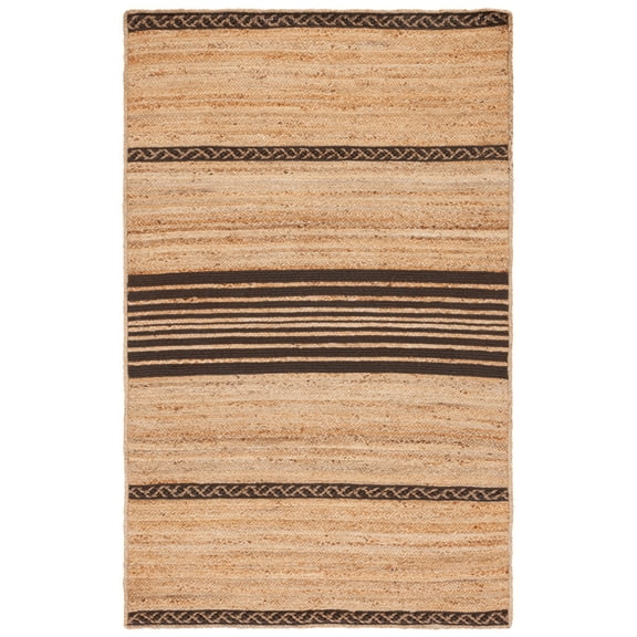 SAFAVIEH Natural Fiber Seanna Striped Area Rug, Natural/Brown, 5' x 8'