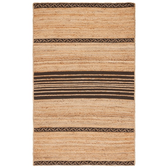 SAFAVIEH Natural Fiber Seanna Striped Area Rug, Natural/Brown, 5' x 8'