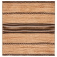 thumbnail image 1 of SAFAVIEH Natural Fiber Seanna Striped Area Rug, Natural/Brown, 6' x 6' Square, 1 of 8