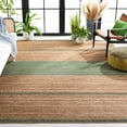 thumbnail image 1 of SAFAVIEH Natural Fiber Seanna Striped Area Rug, Natural/Green, 4' x 6', 1 of 10
