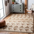 thumbnail image 1 of SAFAVIEH Natural Fiber Serenity Geometric Jute Area Rug, Brown/Beige, 6' x 9', 1 of 9