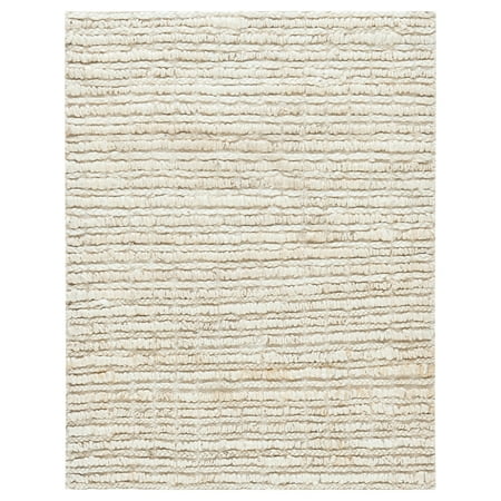 SAFAVIEH Natural Fiber Sheryll Solid Braided Jute Area Rug, Ivory, 2' x 3'