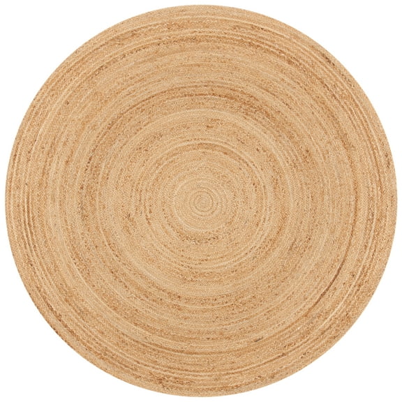 SAFAVIEH Natural Fiber Simonette Solid Area Rug, Natural, 6' x 6' Round